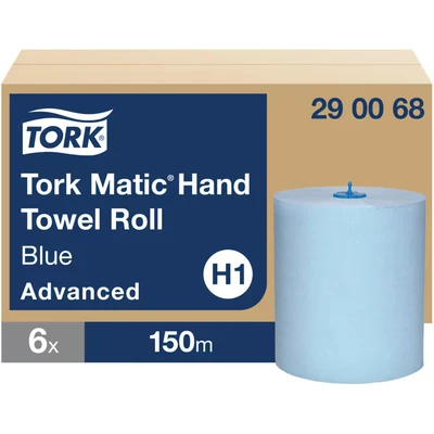 Image of Tork Matic Hand Towel H1 Blue 150m (6 Pack)