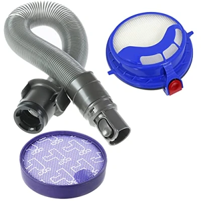 Image of SPARES2GO Hose + Pre &amp; Post Motor HEPA Filter Kit compatible with Dyson DC25 DC25i Vacuum Cleaner