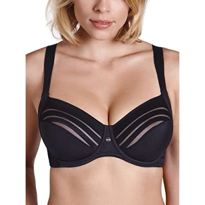 Image of Lisca &#039;Alegra&#039; Full Cup Bra (DD, Black, 34)