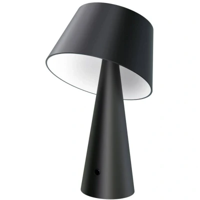 Image of Lindby LED solar table lamp Lirinor black plastic 13 cm