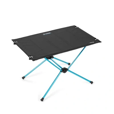 Image of Helinox Table One Hardtop Weather resistant, Lightweight and Collapsable Portable Outdoor Camping Supports up to 50 kg in weight (Black)