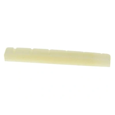 Image of KAISH 43mm Unbleached Pure Bone Nut Guitar Slotted fits Strat Tele 43x3.5mm