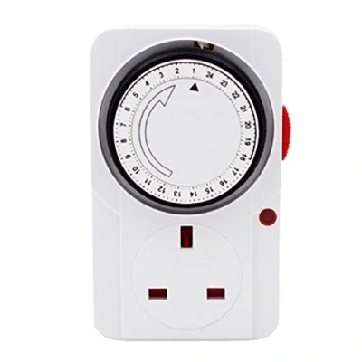Image of Karriter 24 Hour Segmented Timer Switch Energy Saving Plug Socket Kit with Programmable Time Controller 3 Pin UK