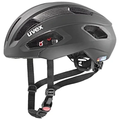 Image of uvex Rise cc Secure Performance Bike Helmet for Men &amp; Women Individual Fit Optimized Ventilation all Black Matt 52 56 cm