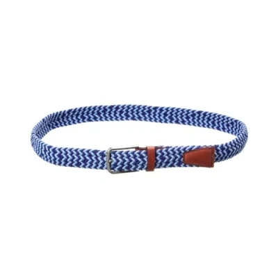 Image of Ted Baker Men&#039;s Callen Woven Elastic Belt, Blue, S M