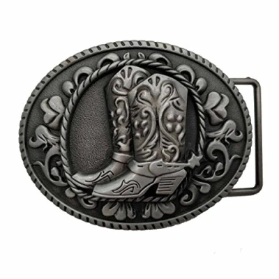 Image of Xwest Cowboy Spur Boots Western Rodeo Belt Buckle