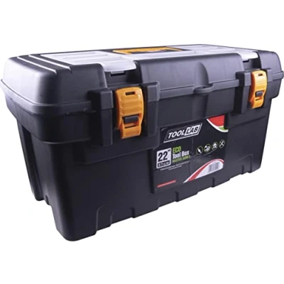 Image of Eco Master Series tool boxes With removable tote tray and organiser compartments built into the lid. sturdy plastic catches carrying handle (22 Inch)