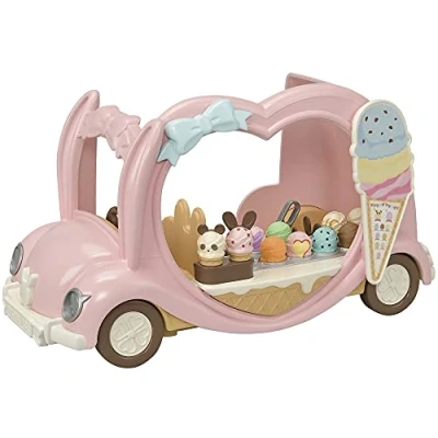 Image of Sylvanian Families Ice Cream Van, Pastel Pink