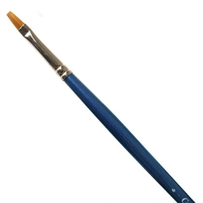 Image of Winsor &amp; Newton brush, Wood, Transparent, no. 10 9 mm, flat long handle