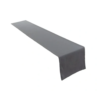 Image of Lemos Home Table Runner Linen Made of 100% Cotton Collection Concept, Choice Colours and Sizes (Table 40 x 180 cm, Basalt Grey)
