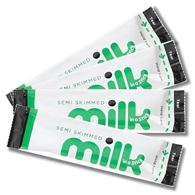 Image of 30 x Lakeland Dairies Milk In A Stick UHT Semi Skimmed Sachets 10ml Each. Ideal for Travel, Camping, Work, Hotels, Airplanes, and Letterbox Friendly Packaging By Espresso Yourself
