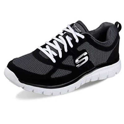 Image of Skechers Burns Agoura Men&#039;s Fitness Trainers BKW, Shoe Size: 11 UK