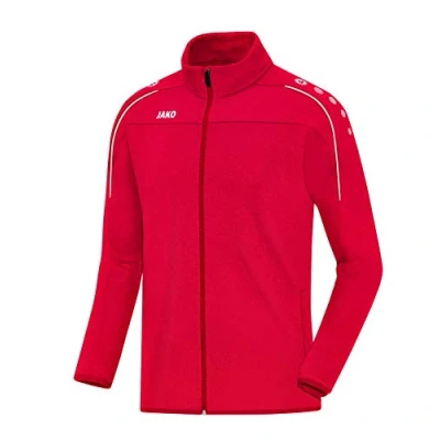 Image of Jako Men&#039;s Classico Tracksuit Top with Full Length Zip, Men, Trainingsjacke Classico, red