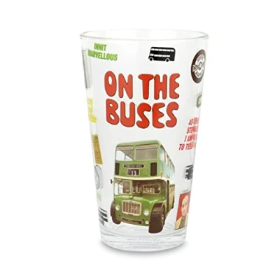 Image of Xpressions 4 U On The Buses Reg Varny Stan Butler Official Drinking High Ball Glass Tumbler