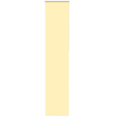 Image of vidaXL Roller Blind Blackout Yellow 40x210 cm Fabric Width 35.7 Polyester