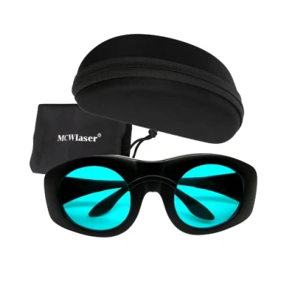 Image of MCWlaser Laser Safety Glasses OD7+ 680nm 1100nm DIR L6 Protective Goggles For ND:YAG Diode 694nm 755nm 808nm 980nm 1064nm Wide Spectrum Continuous Absorption Type EP 15 style 4