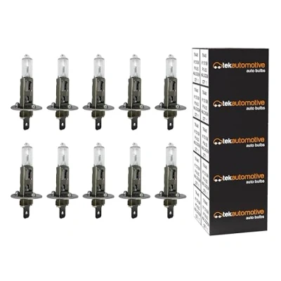 Image of Tek Automotive 448 H1 Headlight Bulb Halogen Headlamp Car Cornering Fog Light 12V 55W P14.5 Pack of 10