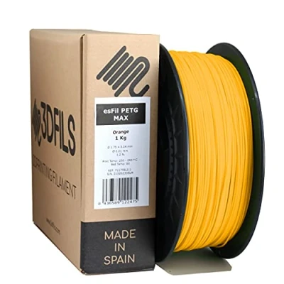 Image of 3DFILS Orange PETG Filament for 3D Printing (1.75 mm / 1 kg, Orange)