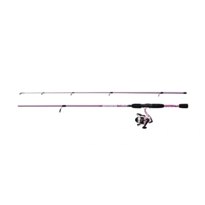 Image of Mitchell Tanager Pink Camo II Spin Combo, Fishing Rod and Reel Spinning Combos, Allround Fishing, Ideal for Beginners or Occasional Anglers, Unisex, Pink, 2.4m 10 30g