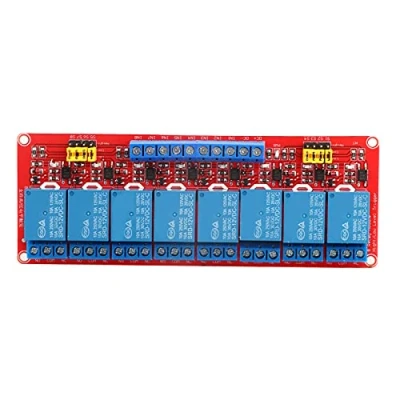 Image of Relay Module, 8 Channel Module Board, High &amp; Low Trigger With Optocoupler Isolation Supports (12V)