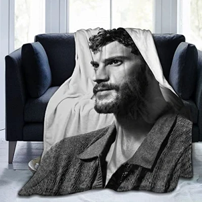 Image of Jamie Dornan Fleece Throw Lightweight Super Soft Cozy Luxury Bed Microfiber 125CM X 100CM