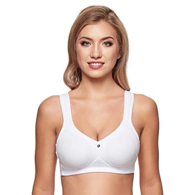 Image of SUSA Women&#039;s Capri Bra, Opaque, White, 40DD