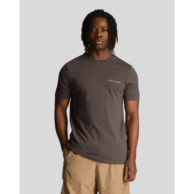 Image of Lyle &amp; Scott Men&#039;s Embroidered T Shirt, Grey, M