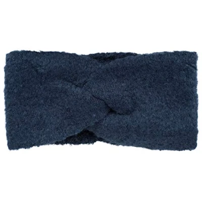 Image of styleBREAKER Women Fine knit headband lightly mottled with twist knots, warm winter hair band woven fabric, 04026052, Colour:Dark Blue