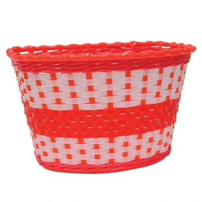 Image of Oxford Kids&#039; Junior Woven, Bike, Basket, Red, One Size