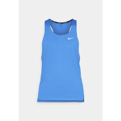 Image of Nike Performance FAST Singlet Top, Men&#039;s, Size: Small, Comet blue/reflective silver