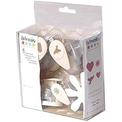 Image of Artemio 10003017 4 Piece Punches Animals Kit, Multi Colour