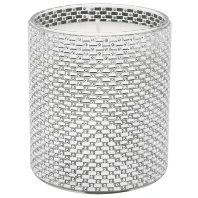 Image of Desire Silver Mirror Diamante Sparkle Hand Poured Boutique Candle in Jar Pomegranate Noir