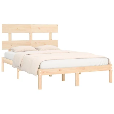 Image of vidaXL Bed Frame without Mattress 200x200 cm Solid Wood