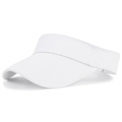 Image of EHOTER Sun Visor Hat Golf Sports Tennis Beach Unisex Summer Adjustable UV Protection Cap for Women Men Outdoor (White)