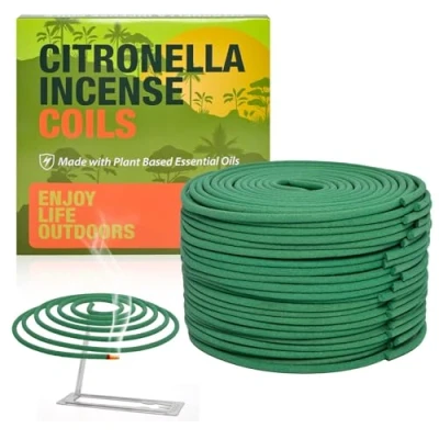 Image of Citronella Coil, Incense coils Outdoor Patio Perfect For BackYards Camping (Contains 48 &amp; 2 Stands)