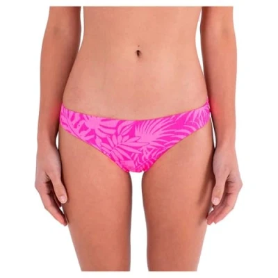 Image of Hurley Women&#039;s Jungle Walk Moderate Bottom Bikini Panties, Pink Punch, XS