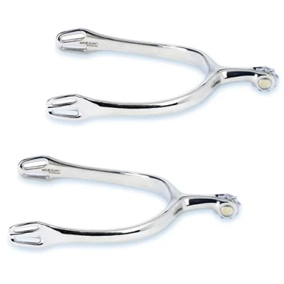 Image of Stübben 1171 Dynamic Dressage Spurs with coarse toothed rowel 25mm