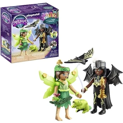 Image of Playmobil 71350 Adventures of Ayuma Forest Fairy &amp; Bat with soul Animals, mystical forest, moon and fairies, fun imaginative role play, playsets suitable for children ages 7+