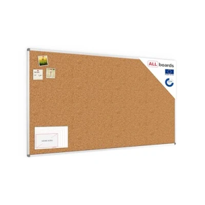 Image of ALLboards Cork Board with Aluminium Frame 180x100cm, Corkboard Bulletin Notice