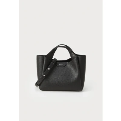 Image of DKNY Willa MINI Satchel Handbag black/silvercoloured, Women&#039;s, Size: One Size, Black/silver/coloured