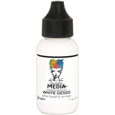 Image of Ranger Dina Wakley Media White Gesso, Synthetic Material, 3.2 x 8.5 cm