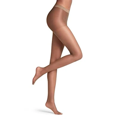 Image of FALKE Women&#039;s Invisible Deluxe 8 DEN W TI Ultra Sheer Plain 1 Pair Tights, Brown (Coffee 5309), S