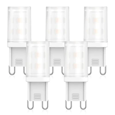 Image of RuLEDne G9 LED Light Bulb 2 W Replacement for Halogen 28 25 20 W, Warm White 2700 K, AC 220 V 240 V, Bulb, CRI 85+, No Flickering, 360 Degree Ang, Not Dimmable, Pack of 5