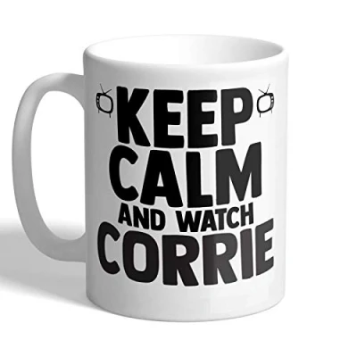 Image of I Love Mugs Keep Calm and Watch Corrie Mug, Ceramic, 11fl.oz.