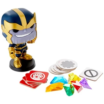 Image of Funko Games Funkoverse: Marvel: 101 1 Pack Black Panther French Version Thanos 3&#039;&#039; (7.6 Cm) POP! Light Strategy Board Game For Children &amp; Adults (Ages 10+) 2 4 Players Amazon Exclusive