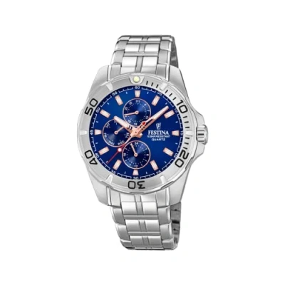 Image of Festina Mens Multi dial Quartz Watch with Stainless Steel Strap F20445/5