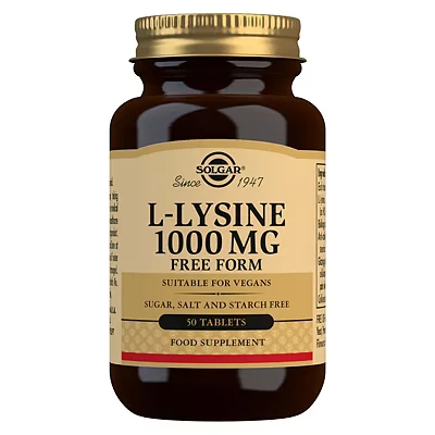 Image of Solgar L Lysine 1000mg 50 Tablets