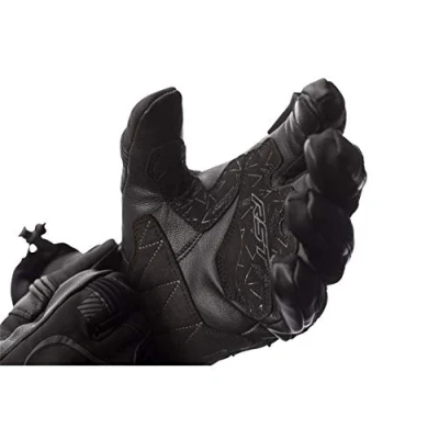 Image of RST Atlas CE Waterproof Black HTC Leather Motorcycle Glove Size 08