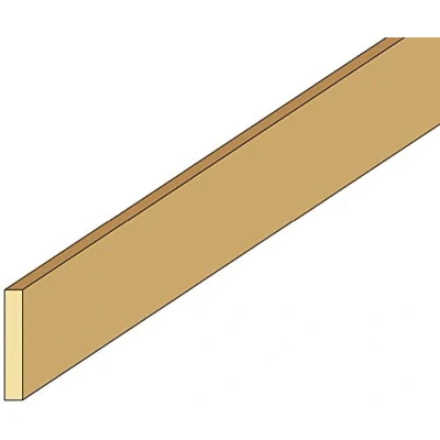 Image of Melody Jane Dolls House Builders DIY1:12 Scale Wood Timber Basswood Strip 22&quot;