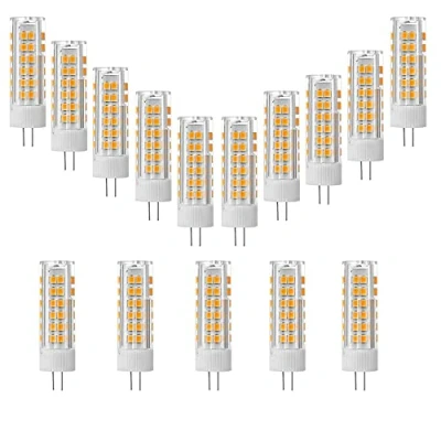 Image of ZHIYUE 15 Pack G4 7W Led Bulb Equivalent Halogen Bulbs 70W 700LM Energy Saving Light Socket Lamp AC 220 240V Non Dimmable Warm White 3000K Capsule